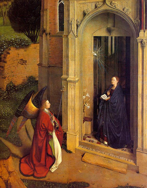 Jan Van Eyck The Annunciation  6 Sweden oil painting art